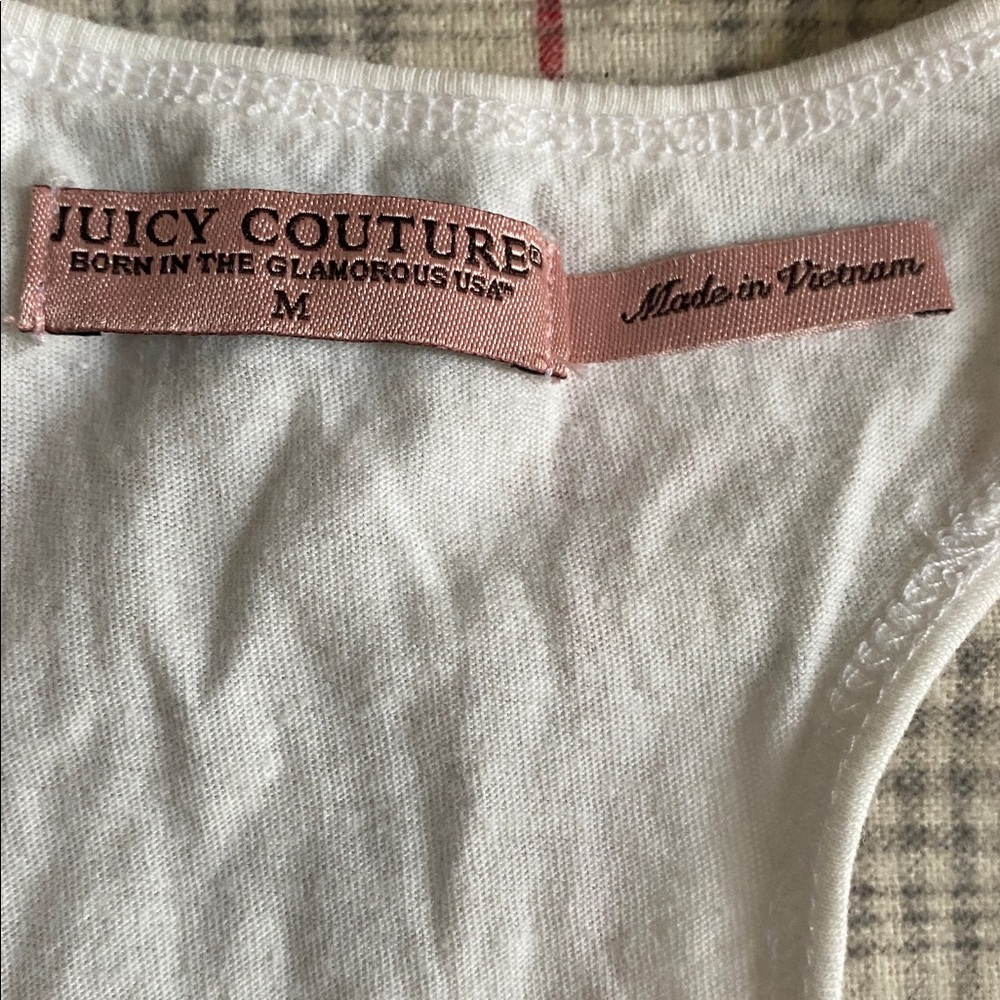 Juicy Couture White Tank with Colorful Graphic - Picture 8 of 9